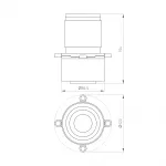 Насадка кадрирующая LGD-CROPLENS-R85 WH Arlight Металл 046747