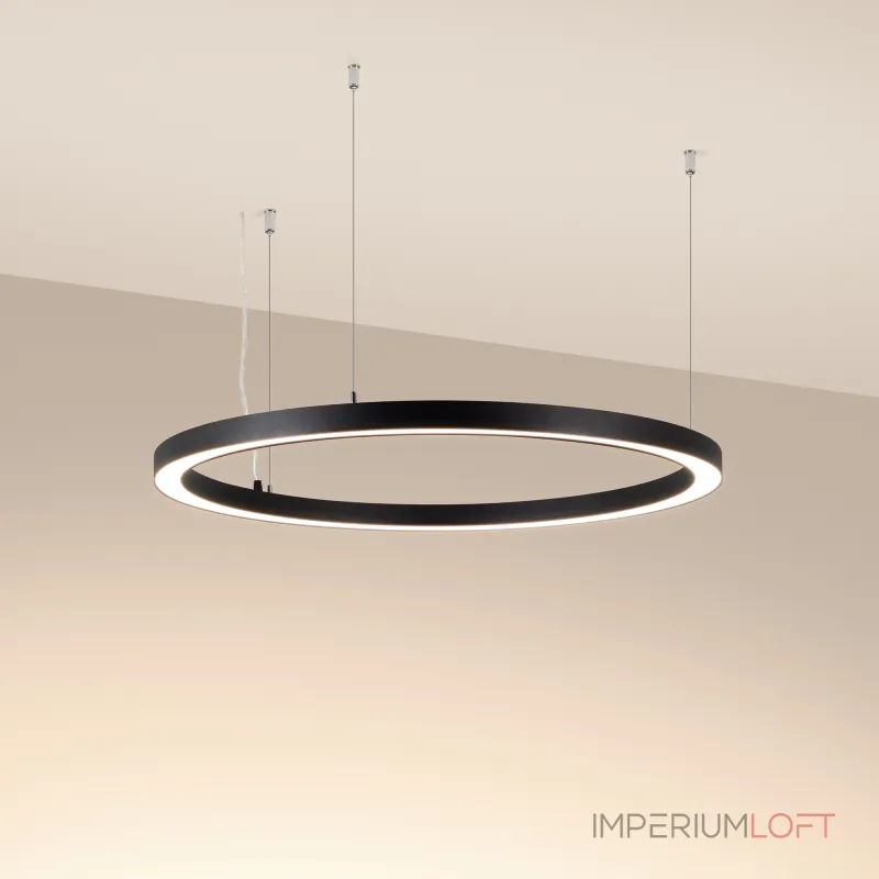 Светильник SP-CIRCLE-HANG-O3535-D900-55Вт Warm3000 RAL9005 120 deg 230В IP40 LED Arlight Алюминий 049368