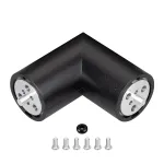 Соединитель профиля ROUND-D36-360-90 BLACK Arlight Алюминий 050543