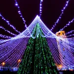 Arlight Светодиодная гирлянда ARD-STRING-CLASSIC-10000-BLACK-100LED-FLASH BLUE 230В 7Вт Ardecoled IP65 025803