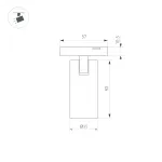 Светильник MAG-MICROCOSM-SPOT-R35-5Вт Warm3000 BK 36 deg 24В Arlight IP20 043252