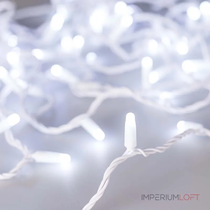 Arlight Светодиодная гирлянда ARD-STRING-CLASSIC-10000-WHITE-100LED-MILK-FLASH White 230В 7Вт Ardecoled IP65 031203