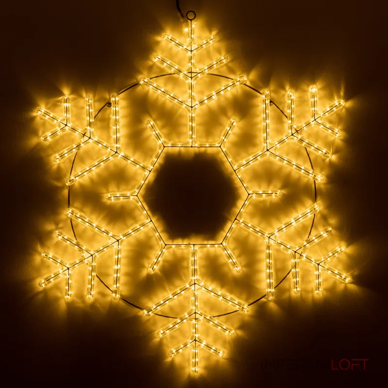 Arlight Фигура ARD-SNOWFLAKE-M10-1000x900-576LED Warm 230В 35Вт Ardecoled IP65 034259