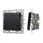 Arlight Механизм выключателя одноклавишный непроходной SWT-MK01-PL-BK 250В 16A 043711
