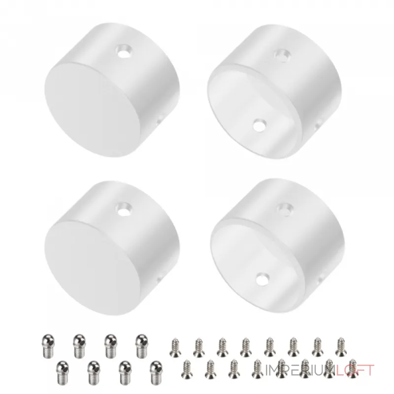 Arlight Заглушка WPH-FLEX-D22-360deg WHITE ALU глухая Металл 049939 Arlight Заглушка WPH-FLEX-D22-360deg WHITE ALU глухая Металл 049939