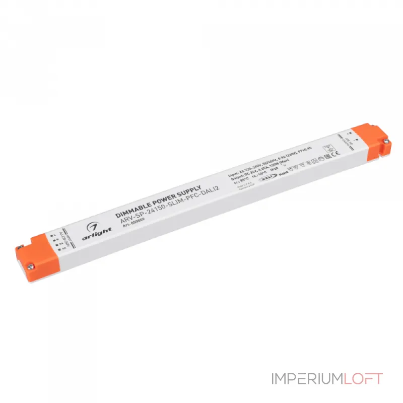 Блок питания ARV-SP-24150-SLIM-PFC-DALI2 24В 6.25A 150Вт Arlight IP20 050559 Блок питания ARV-SP-24150-SLIM-PFC-DALI2 24В 6.25A 150Вт Arlight IP20 050559