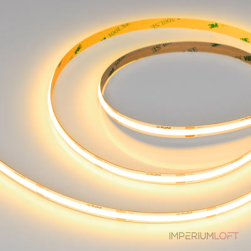 Лента COB-X480-8mm 24В Gold 8 В/м IP20 5м Arlight 047746