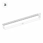 Arlight Светильник MAG-LASER-45-L480-18Вт Warm3000 BK 15 deg 24В DALI IP20 046548