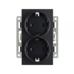 Механизм электрической розетки SCT-MEUD-PL-BK 250В 16A Arlight 043765