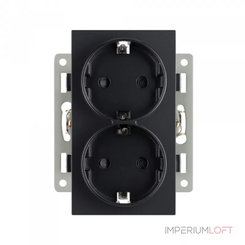 Механизм электрической розетки SCT-MEUD-PL-BK 250В 16A Arlight 043765 Механизм электрической розетки SCT-MEUD-PL-BK 250В 16A Arlight 043765