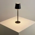 Уличный настольный светильник ARTE LAMP FUYUE A1614LT-1BK в лаконичном стиле