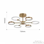 Потолочная люстра Arte Milano Neapolis-77240 277240/6 GD