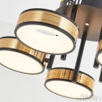 Светильник светодиодный Arte Milano Ferrara-71040 271040/5R BK/GD
