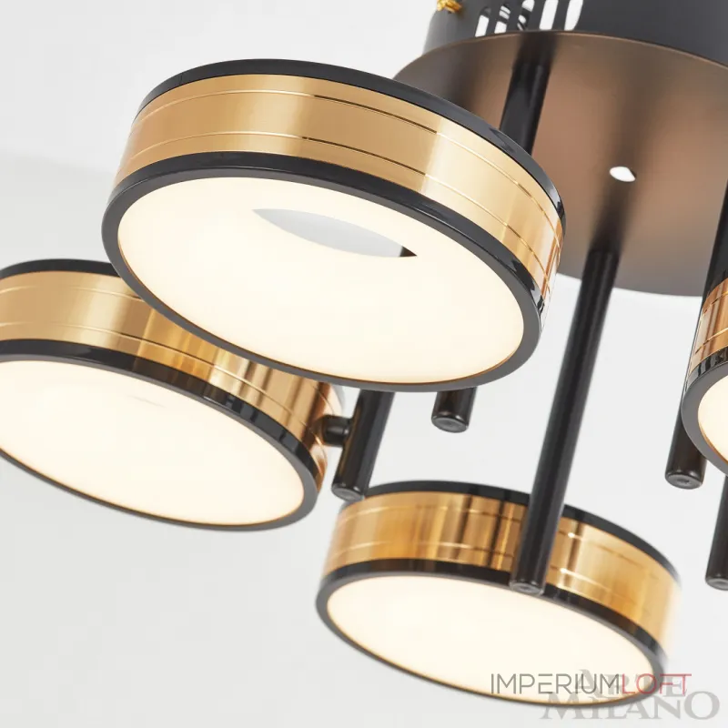 Светильник светодиодный Arte Milano Ferrara-71040 271040/5R BK/GD