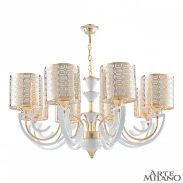 Люстра подвесная Arte Milano Florentia-8857 308857/8 Wh/Gd