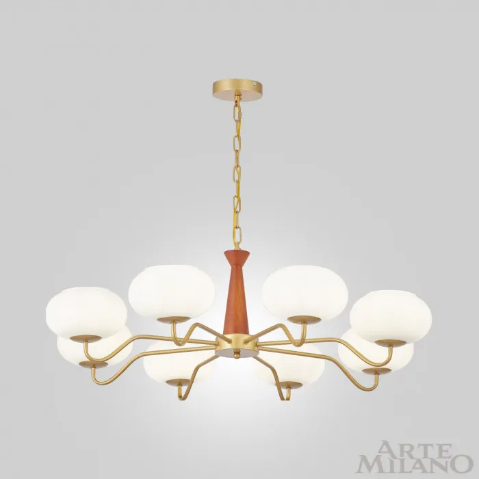Люстра подвесная Arte Milano AM-Napoli 310166/D900/8 BS/WD от ImperiumLoft