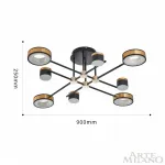 Светильник светодиодный Arte Milano Ferrara-72040 272040/8 BK/GD