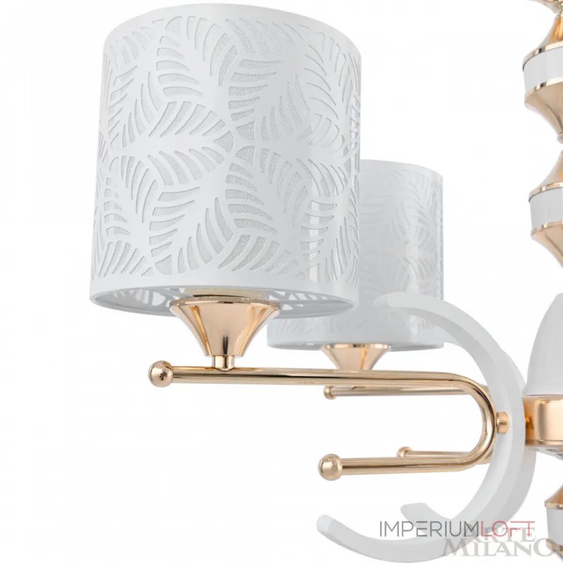 Подвесная люстра Arte Milano Florentia-2097 302097/5 Wh/Gd Подвесная люстра Arte Milano Florentia-2097 302097/5 Wh/Gd