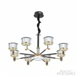 Подвесная люстра Arte Milano Neapolis-76210 276210/8 BK/GD