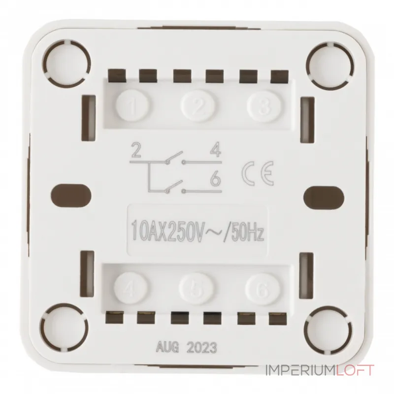 Выключатель двухклавишный, 10AX 250V 310.30-2.white от ImperiumLoft Выключатель двухклавишный, 10AX 250V 310.30-2.white от ImperiumLoft