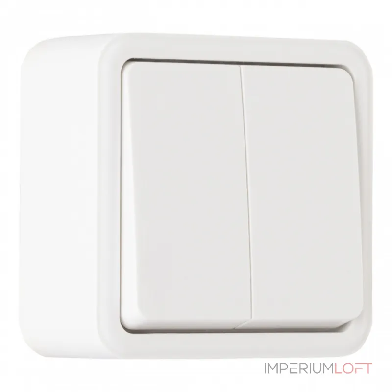 Выключатель двухклавишный, 10AX 250V 310.30-2.white от ImperiumLoft Выключатель двухклавишный, 10AX 250V 310.30-2.white от ImperiumLoft