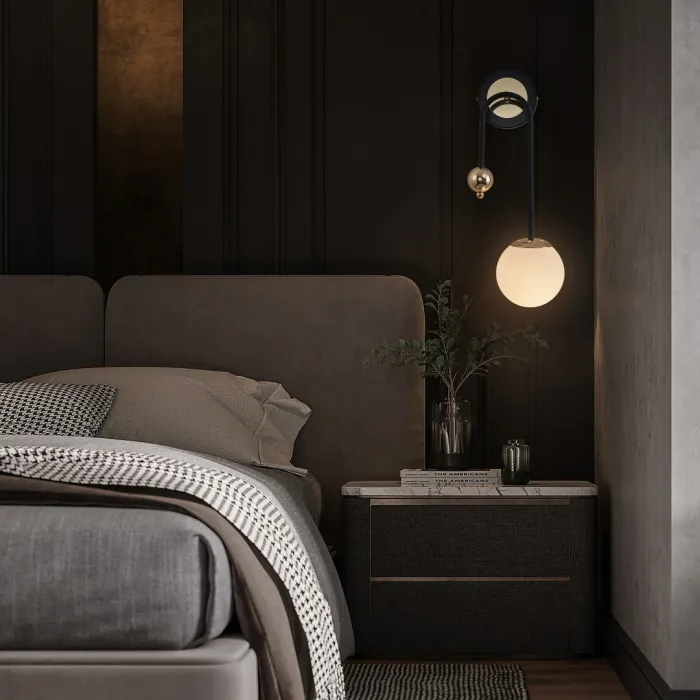 Бра Arte Milano Neapolis-73808 274307/1B BK/GD от ImperiumLoft