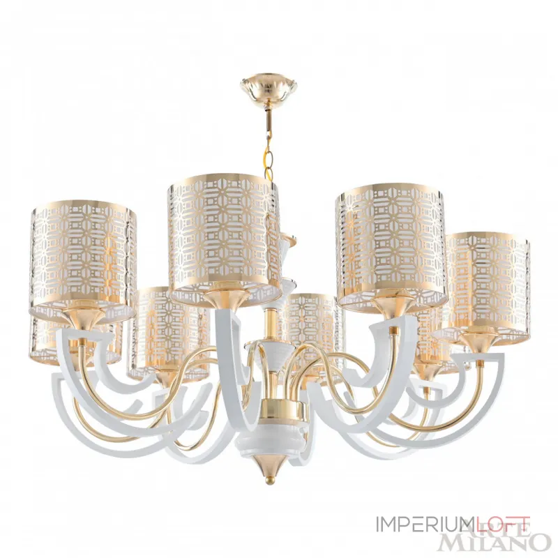 Подвесная люстра Arte Milano Florentia-8857 308857/8 Wh/Gd