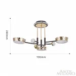 Люстра светодиодная Arte Milano Ferrara-73210 273210/6 BK/GD от ImperiumLoft