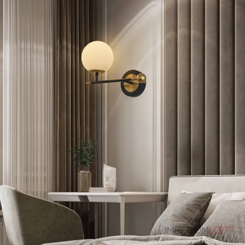 Бра Arte Milano Neapolis-72708 272808/1B BK/GD Бра Arte Milano Neapolis-72708 272808/1B BK/GD