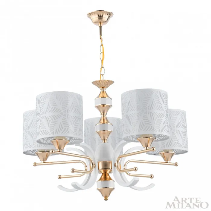 Люстра подвесная Arte Milano Florentia-2097 302097/5 Wh/Gd от ImperiumLoft