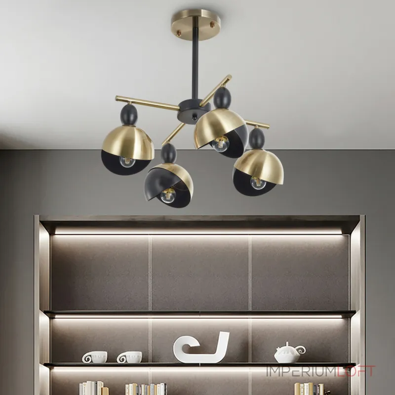Люстра на штанге Arte Milano Neapolis-71307 271307/4 BK/GD