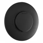 Розетка круглая с заземлением и шторками Arte Milano SET08-1-41-1 black