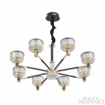 Подвесная люстра Arte Milano Neapolis-76210 276210/8 BK/GD