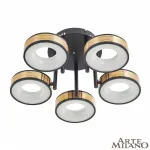 Светильник светодиодный Arte Milano Ferrara-71040 271040/5R BK/GD