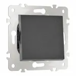 Выключатель одноклавишный проходной (на 2 направления) , 10AX 250V 203.32-1.black