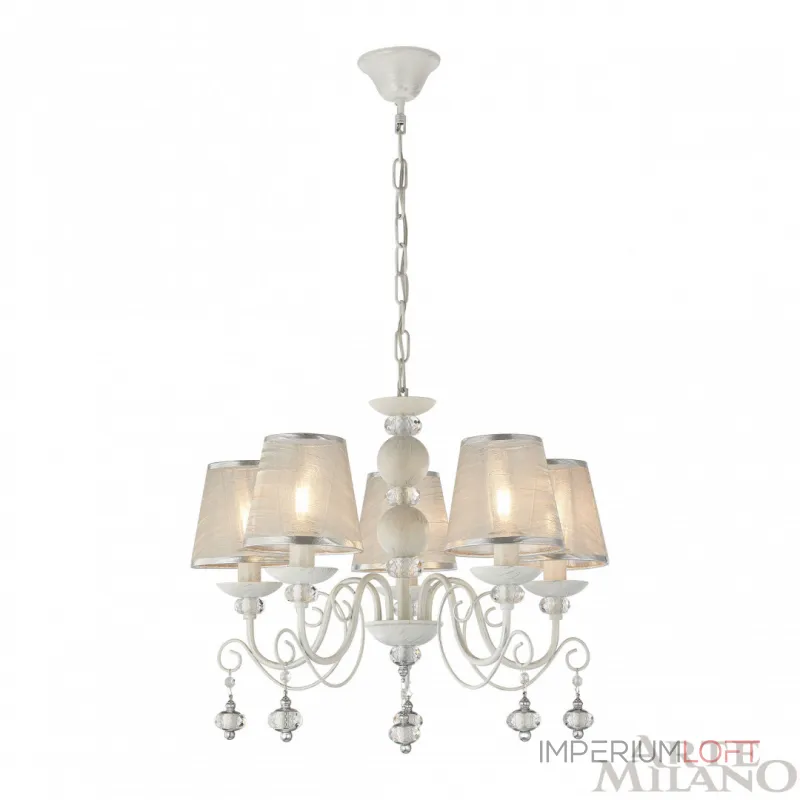 Подвесная люстра Arte Milano AM347620 347620/5 WT+SL Подвесная люстра Arte Milano AM347620 347620/5 WT+SL