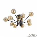 Потолочная люстра Arte Milano Neapolis-73708 273708/10 BK/GD