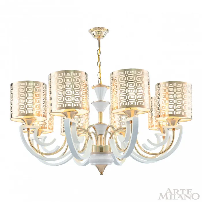 Люстра подвесная Arte Milano Florentia-8857 308857/8 Wh/Gd от ImperiumLoft