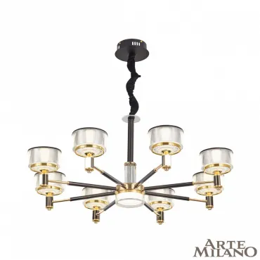 Подвесная люстра Arte Milano Neapolis-76210 276210/8 BK/GD