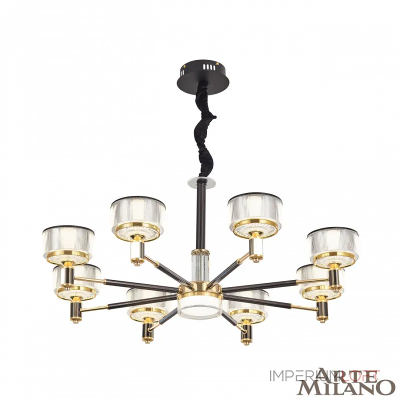 Подвесная люстра Arte Milano Neapolis-76210 276210/8 BK/GD