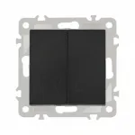 Выключатель жалюзи, 10A 250V 206.38-2.black от ImperiumLoft