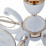 Подвесная люстра Arte Milano Florentia-3097 303097/5 Wh/Gd Подвесная люстра Arte Milano Florentia-3097 303097/5 Wh/Gd