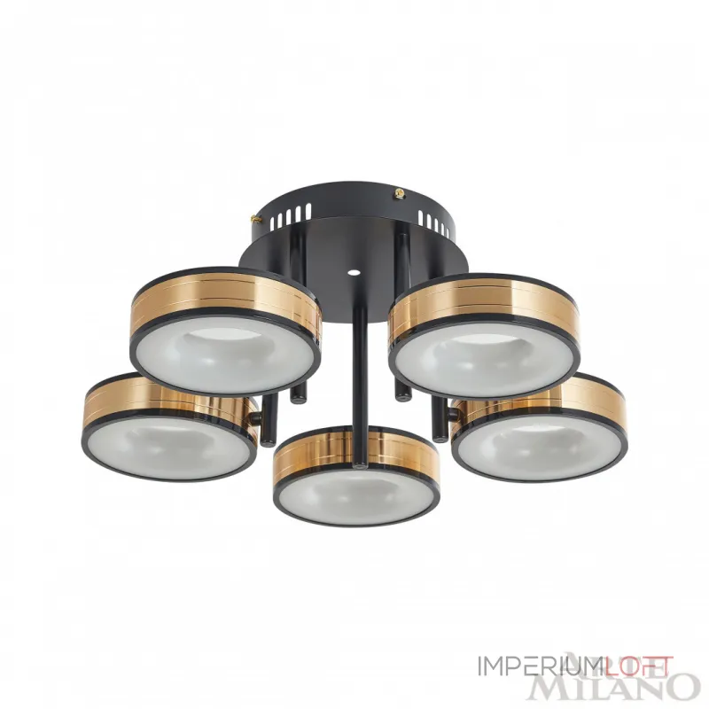Светильник светодиодный Arte Milano Ferrara-71040 271040/5R BK/GD