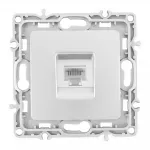 Розетка телефонная, RJ11 217.51-1.silver от ImperiumLoft