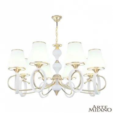 Люстра подвесная Arte Milano Florentia-2387 302387/8 Wh/Gd