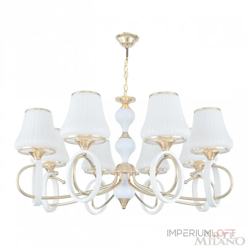 Подвесная люстра Arte Milano Florentia-2387 302387/8 Wh/Gd