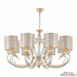 Подвесная люстра Arte Milano Florentia-1237 301237/8 Wh/Gd Подвесная люстра Arte Milano Florentia-1237 301237/8 Wh/Gd