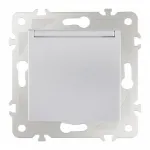 Розетка с заземлением, шторками и защитной крышкой, 16A 250V 203.41-1.silver от ImperiumLoft
