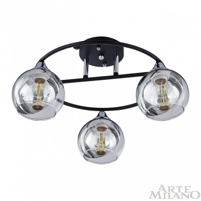 Люстра Arte Milano AMALFI-322403 322403/3 BK+CR от ImperiumLoft