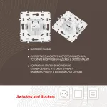 Розетка телефонная, RJ11 217.51-1.silver от ImperiumLoft